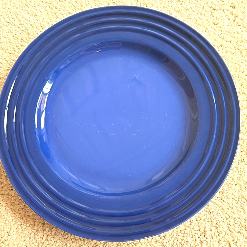 LE CREUSET Cobalt Indigo Blue 12" Dinner Plate